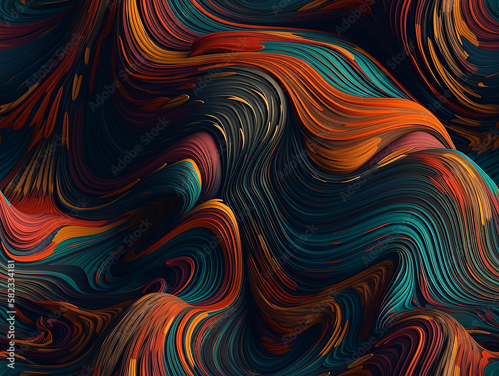 Fototapeta premium ***TILED*** Colorful Flowing Background