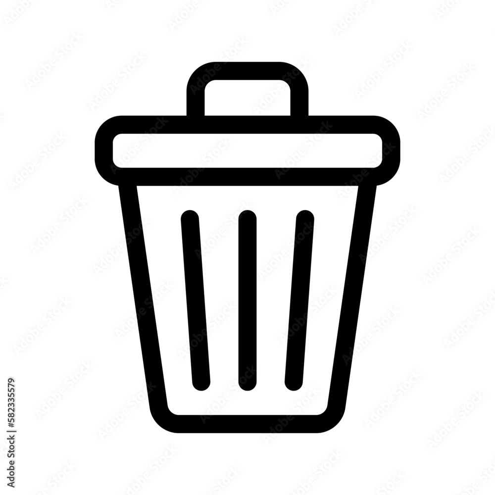 Trash Can icon. Vector isolated illustration Trash Can icon. Vector isolated illustration