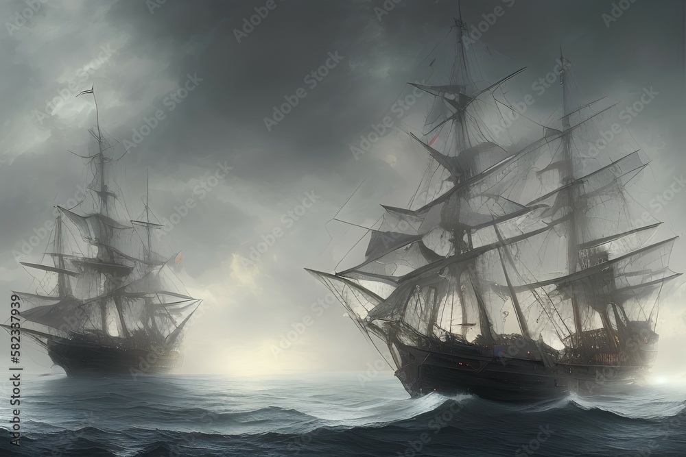 Fototapeta premium Old Naval Ship