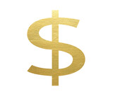 dollar symbol gold png
