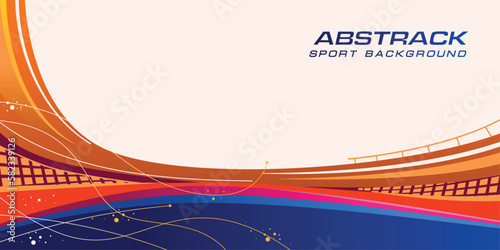 Abstract Sports Background Vector. International Sports Day Illustration