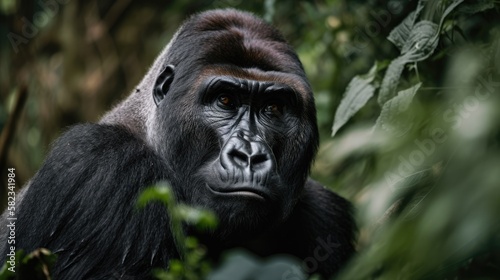 Gorilla in the Wilderness. Generative AI. © Lars