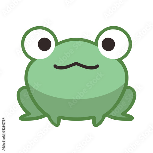 cute green frog amphibian