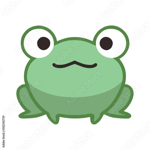 cute green frog amphibian