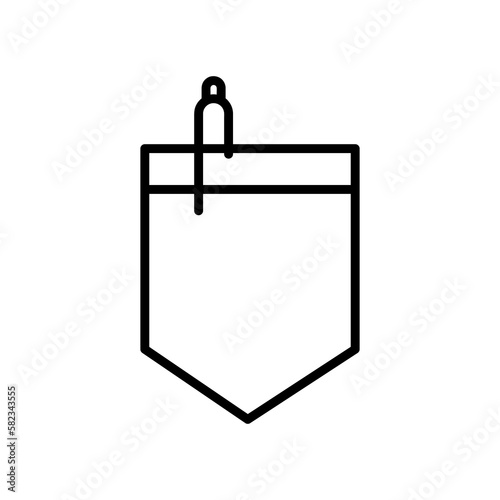 Pocket vector icon vector trendy style illustration on white background..eps