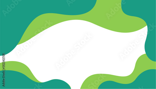Simple green wavy background, Suitable for Wallpaper, poster design, banners, covers, templates and more