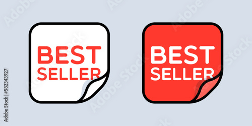 Peeled Square Best Seller Stickers
