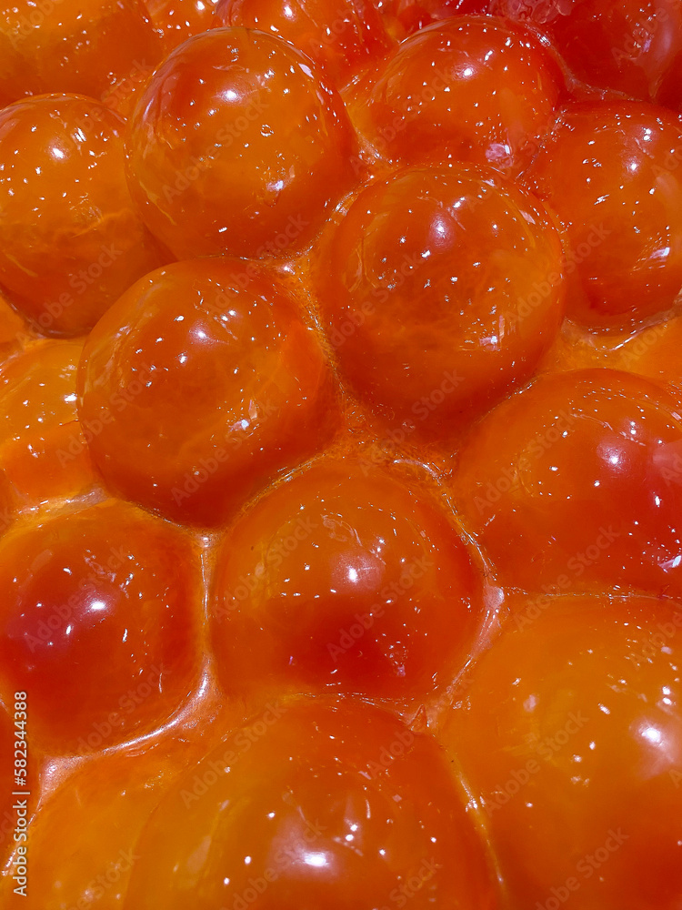 Close-up shot of the orange skin of the pearl milk tea that can be used as background. Close-up shot of the orange skin of the pearl milk tea that can be used as background.
