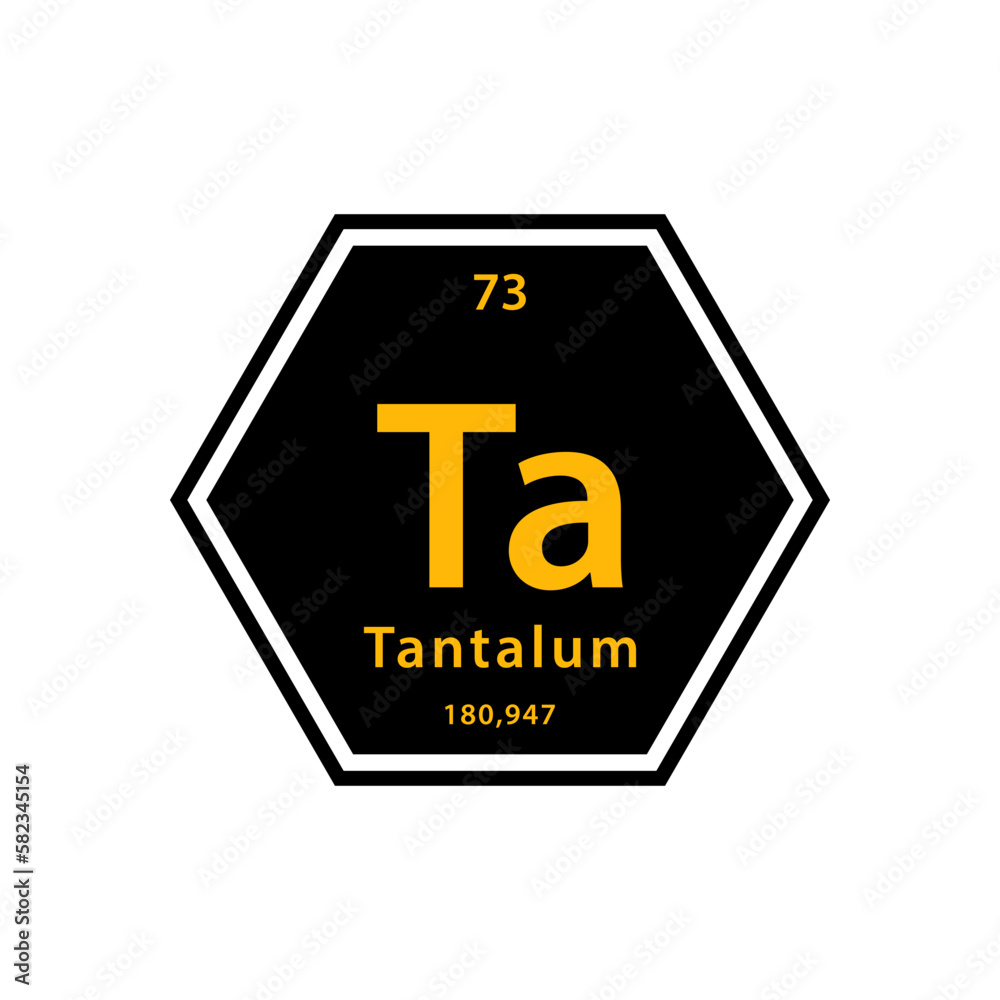 Periodic table gold icon vector logo design template Periodic table gold icon vector logo design template