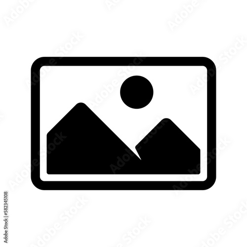 Picture icon. Vector isolated illustration