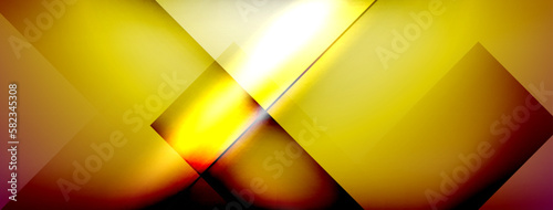 Light and shadow squares and lines abstract background