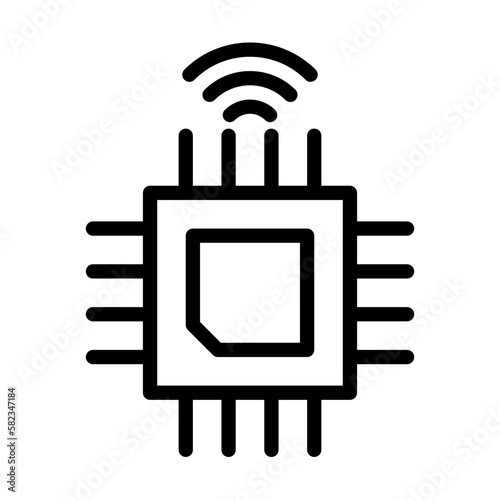 nfc and chip icon