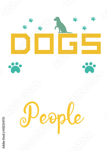 Dogs Are My Favorite People Dogs T-shirt Design, Transparent