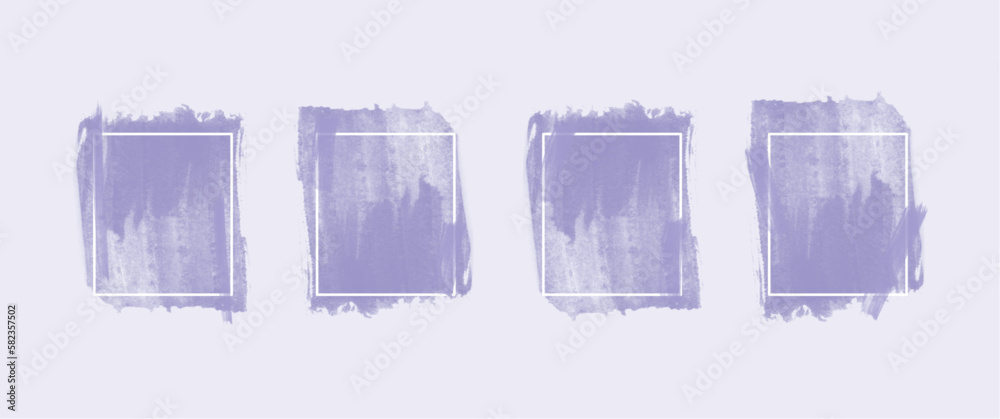 Naklejka premium Abstract grunge vector set illustration, rectangle grunge brush vector set, hand-drawn grunge brush, grunge set. Suitable for banner, background, typography.