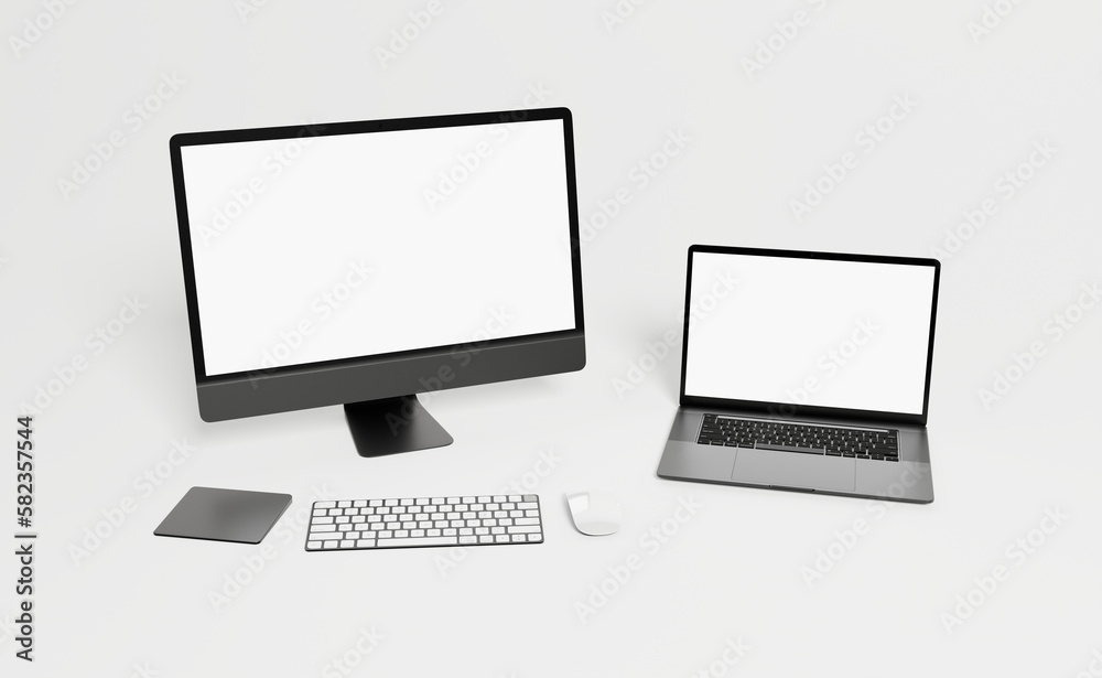 Responsive Web Design and website Mockup, Devices Mock up, Smartphone desktop tablet laptop template Mockup