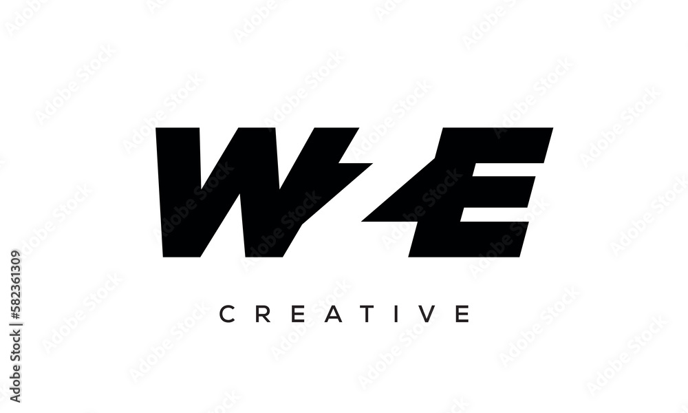 WZE letters negative space logo design. creative typography monogram vector WZE letters negative space logo design. creative typography monogram vector