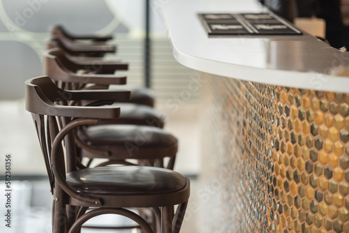Bar Stools At A Bar