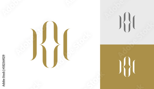 Letter KK initial monogram logo design vector