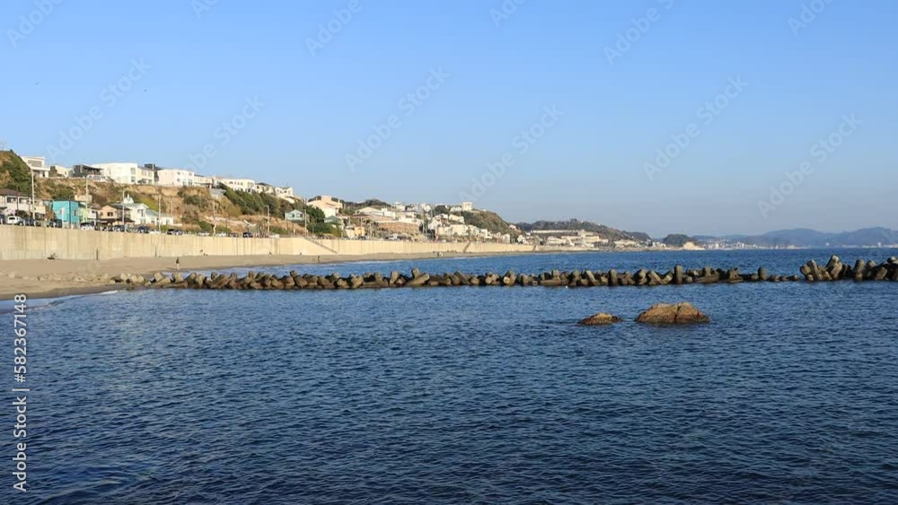 鎌倉七里ヶ浜の風景 鎌倉七里ヶ浜の風景