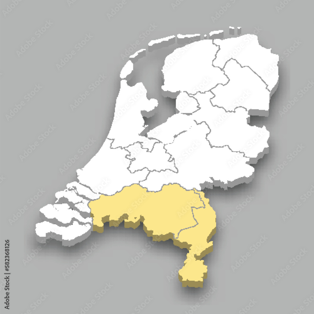 South region location within Netherlands map