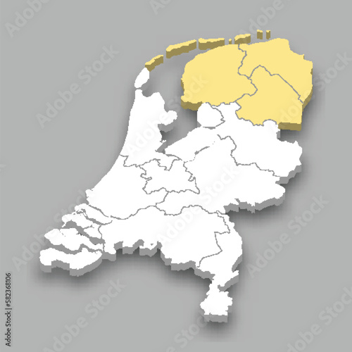North region location within Netherlands map