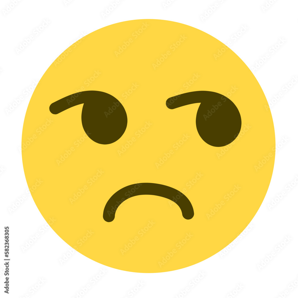 Fototapeta premium Unamused Emoji