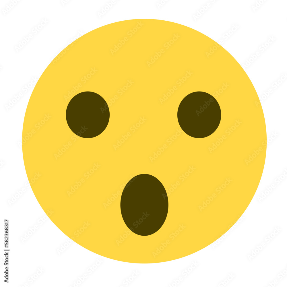 Fototapeta premium Frowning Open Mouth Emoji