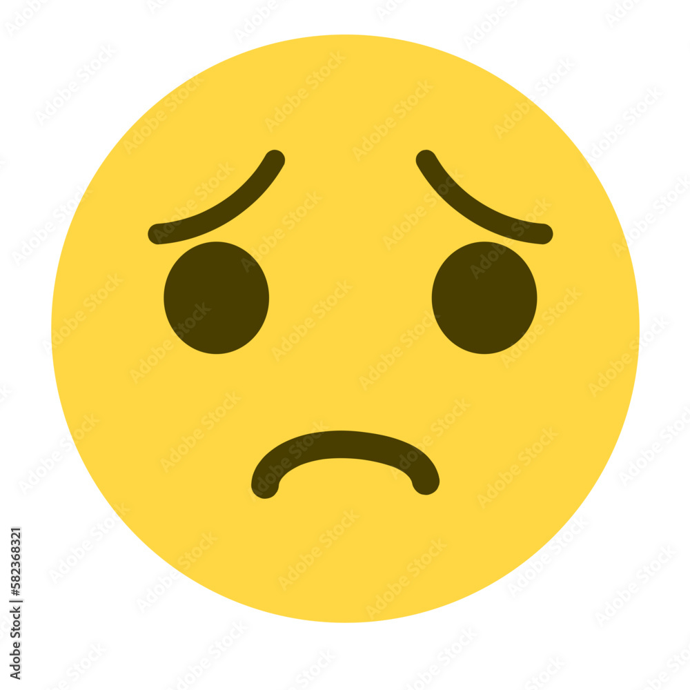 Fototapeta premium Worried Emoji