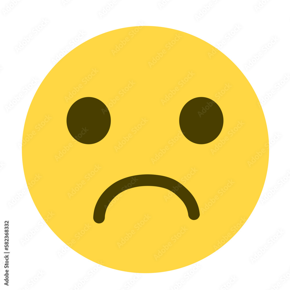 Fototapeta premium Slightly Frowning Face Emoji