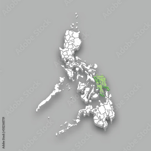 Eastern Visayas region location within Philippines map