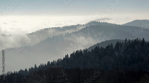 Paysage de montagne en hiver © PPJ