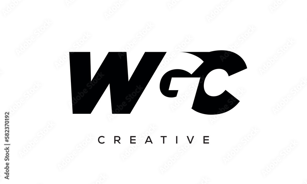 WGC letters negative space logo design. creative typography monogram vector
WGC letters negative space logo design. creative typography monogram vector
