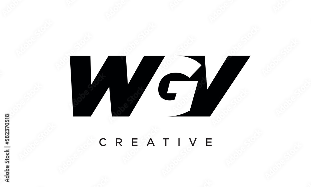 WGV letters negative space logo design. creative typography monogram vector
WGV letters negative space logo design. creative typography monogram vector