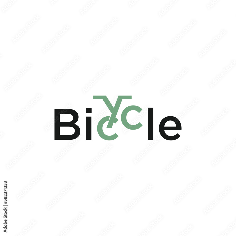 Creative bicycle illustration vector image Creative bicycle illustration vector image