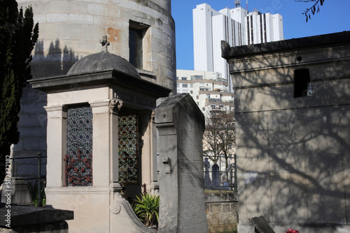 Obraz na plátně Cimetiere du Montparnasse - 15th Arrondissement - Paris - France