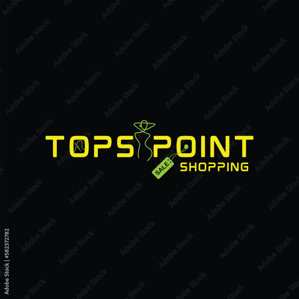 Tops Point fashion brand logo design