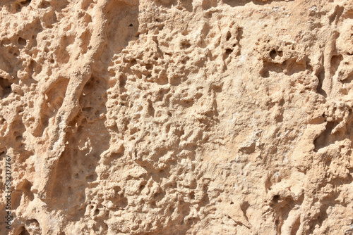Rough, Dry, Unfinished Sandstone Texture in North Africa
