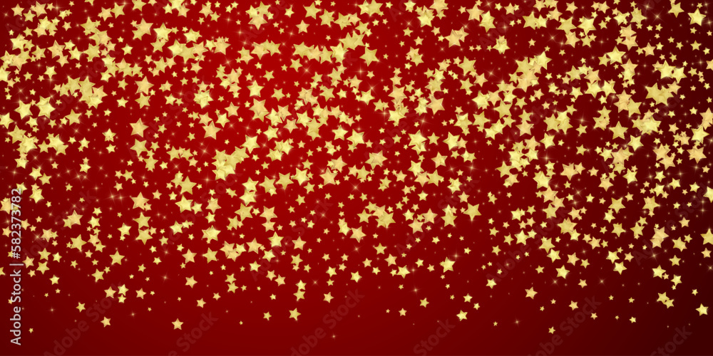 Magic stars vector overlay.  Gold stars scattered