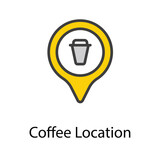Coffee icon design stock illustration