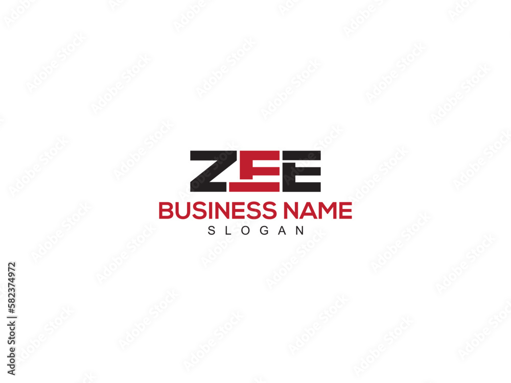 ZEE ze Logo Monogram, Linked zee Letter Logo For Store