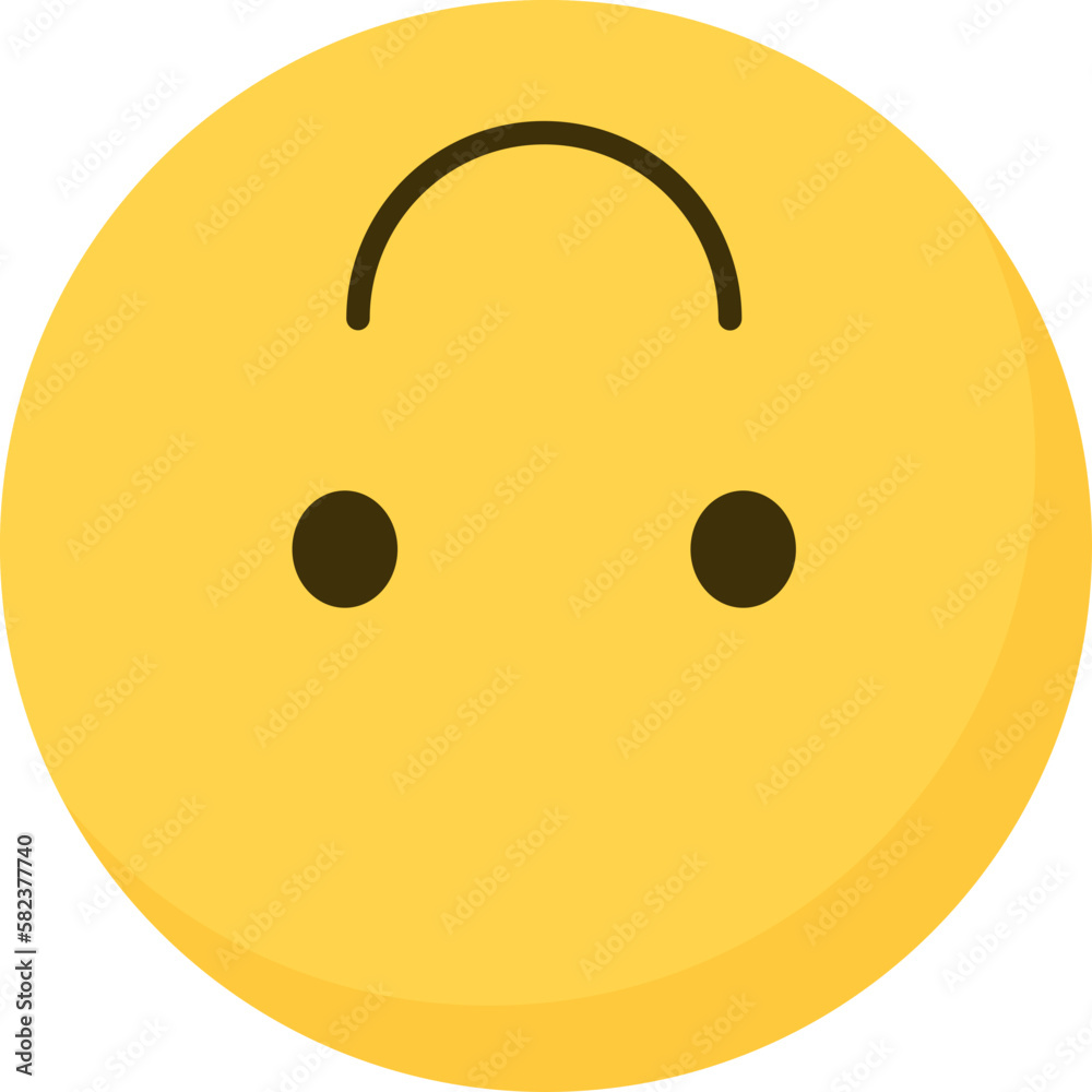 Obraz premium Upside-Down Face Emoji