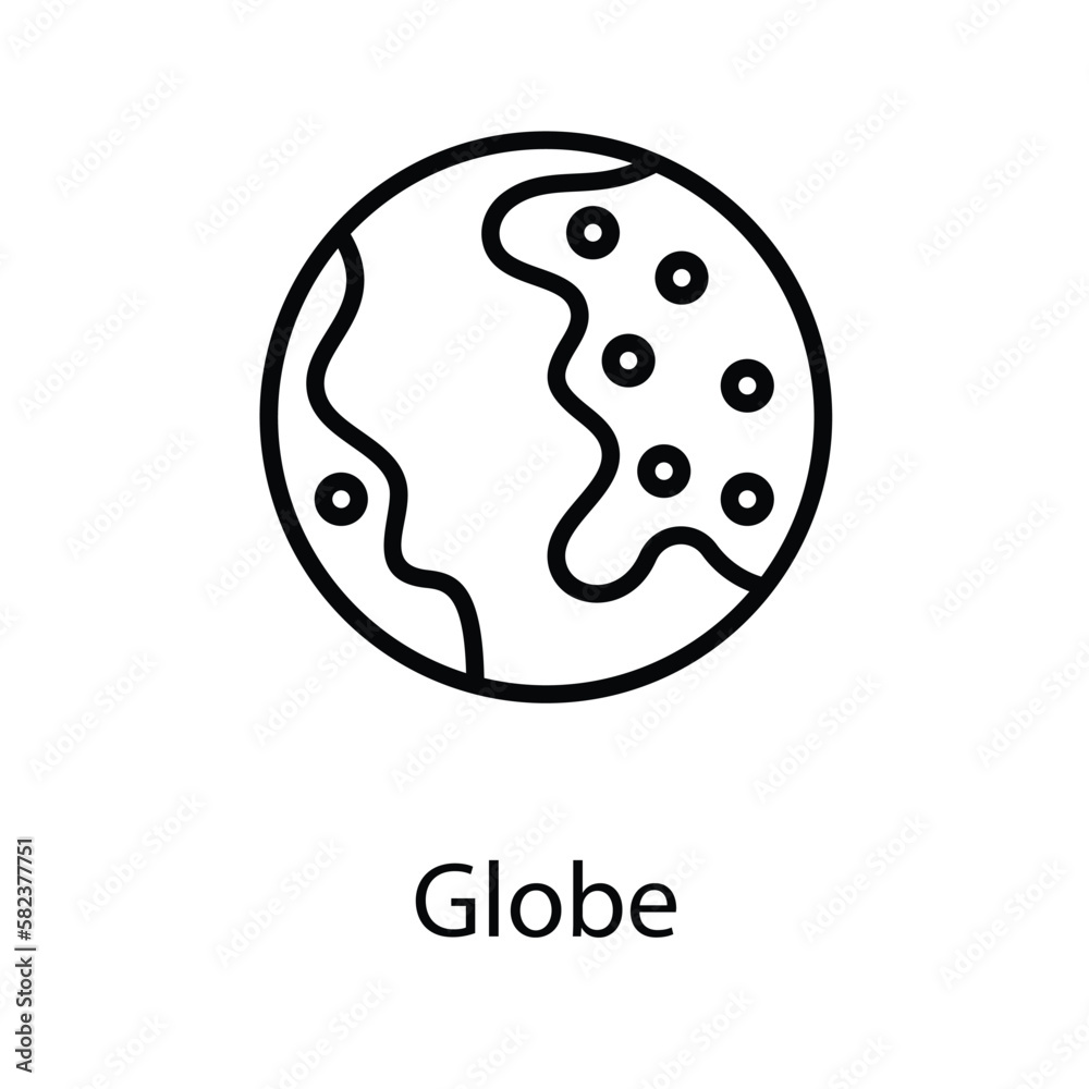 Globe icon design stock illustration Globe icon design stock illustration