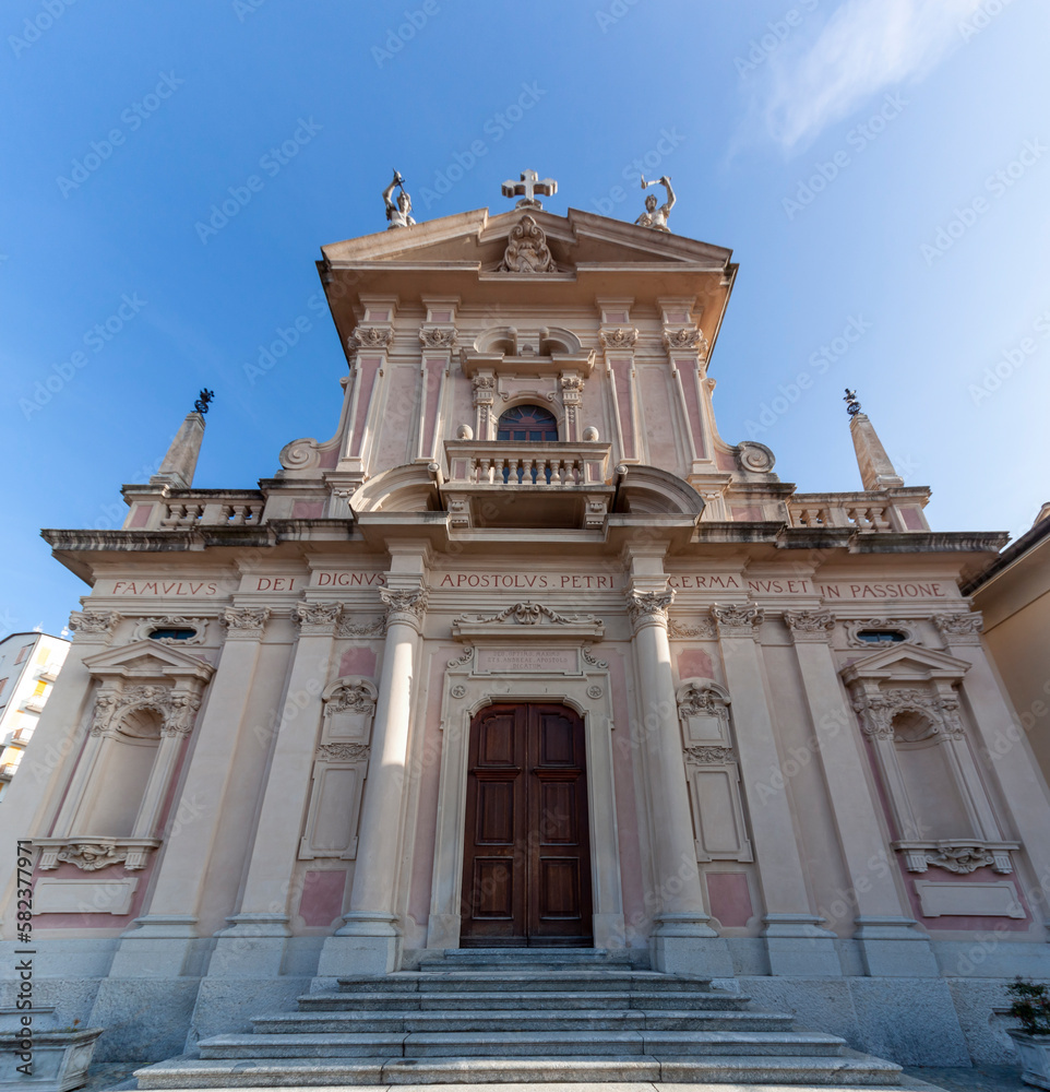 Fototapeta premium Church of the Holy Apostle Andrew the First-Called. Brunate, Italy