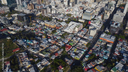 aerial view of cape town city