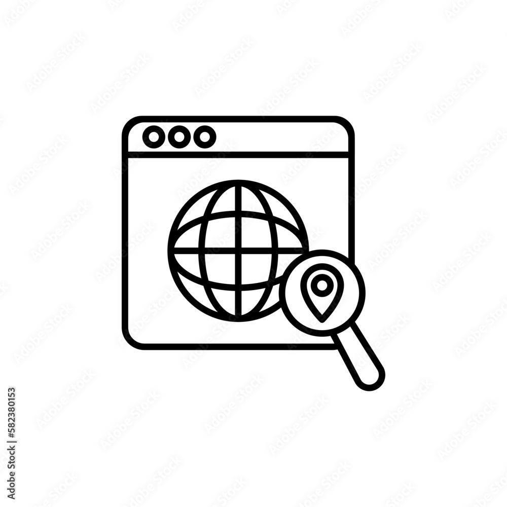 Local SEO icon in vector. Illustration Local SEO icon in vector. Illustration