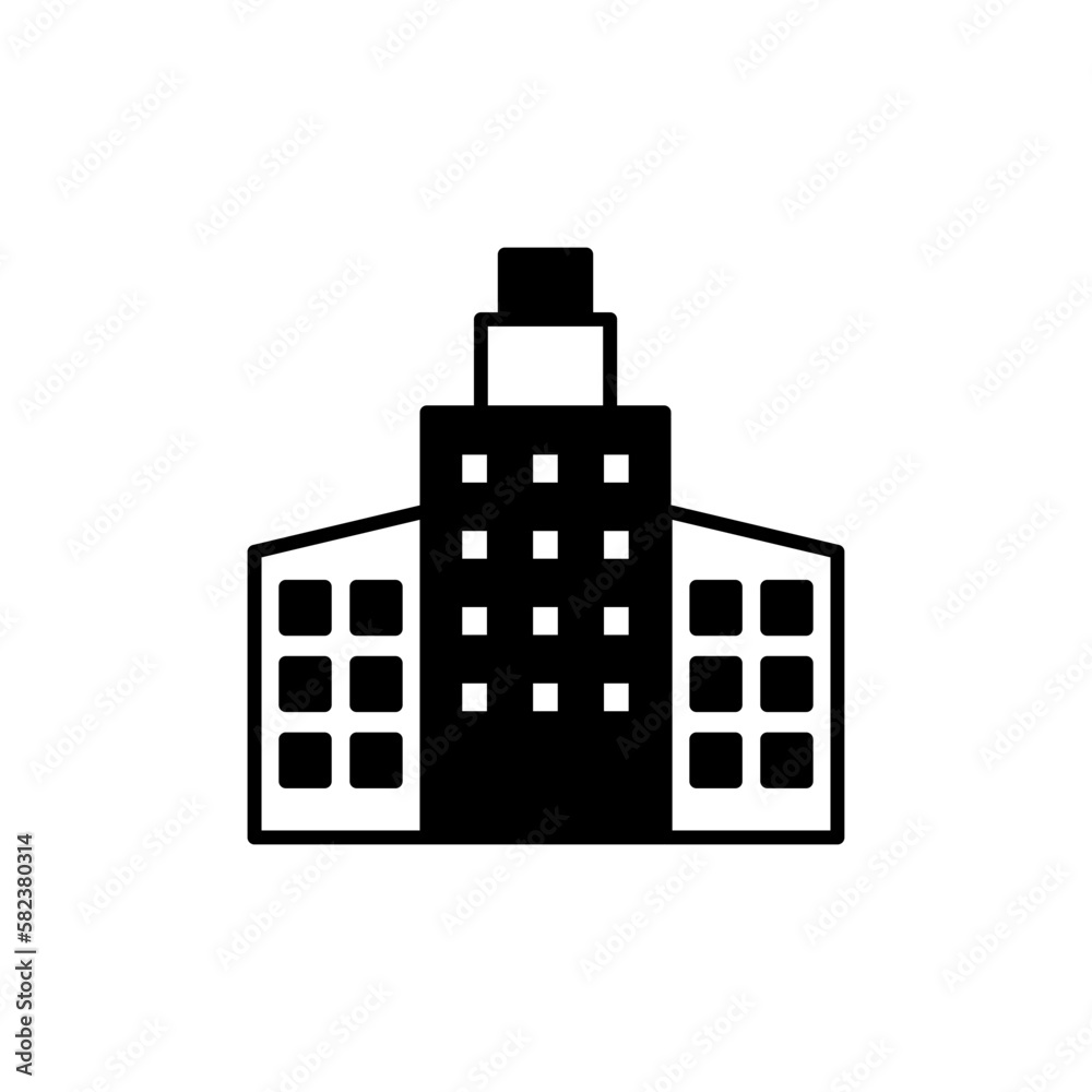 Fototapeta premium Building icon in vector. Illustration 