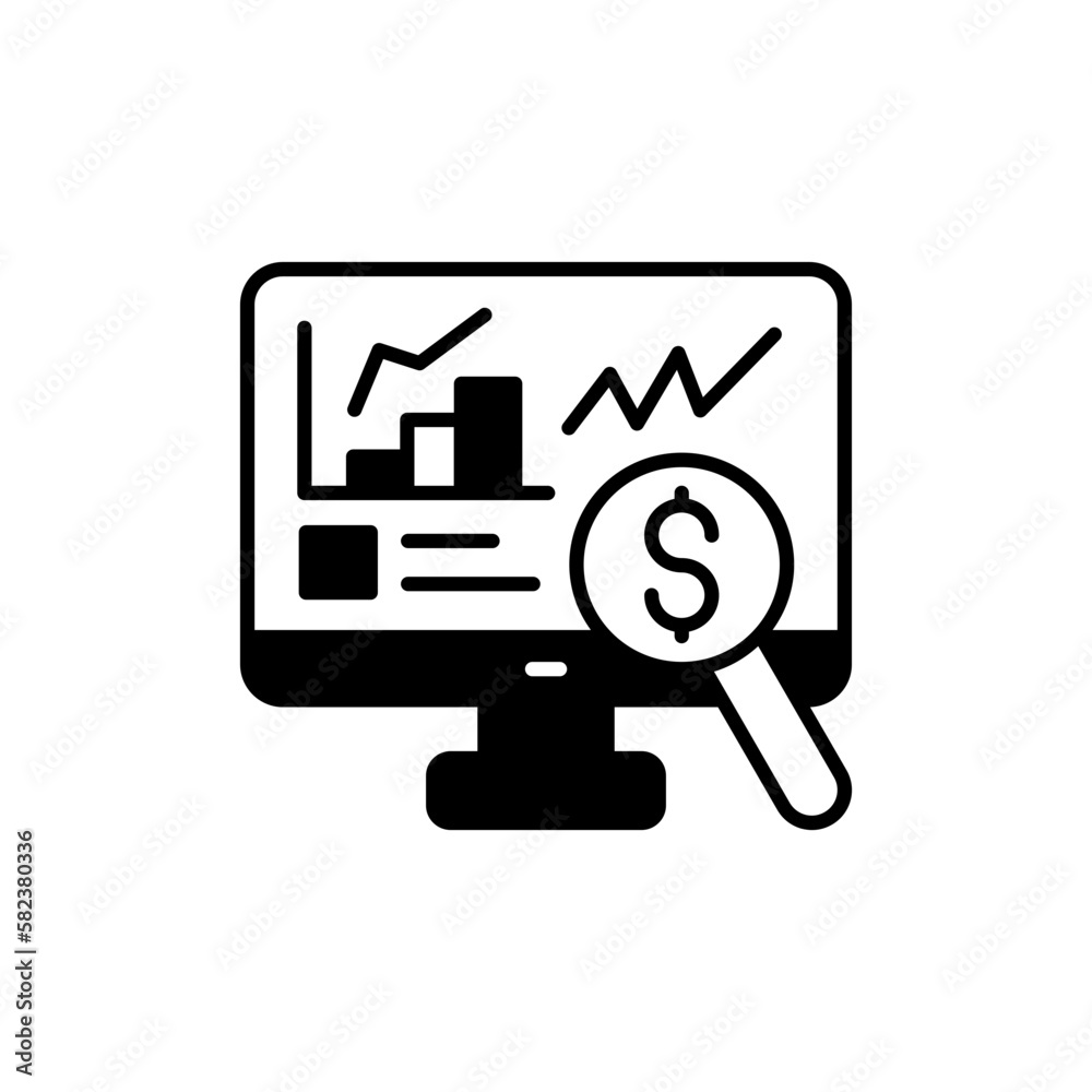 Marketing Research icon in vector. Illustration Marketing Research icon in vector. Illustration