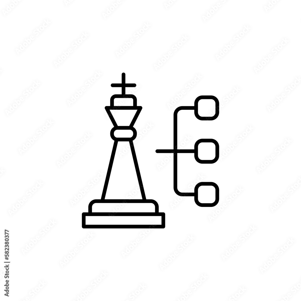Strategic Choice icon in vector. Illustration Strategic Choice icon in vector. Illustration