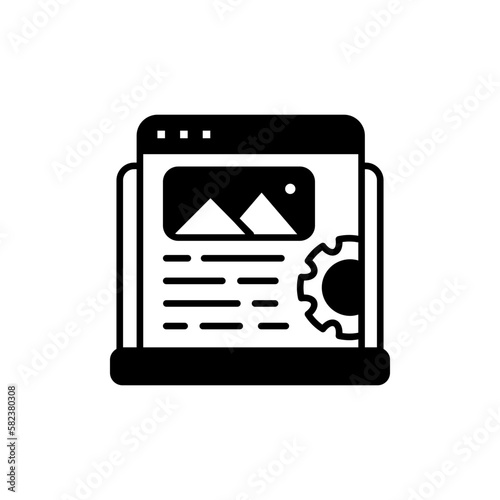 Content Management icon in vector. Illustration 