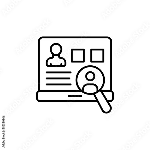 Recruitment icon in vector.  Illustration 